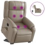 Sillón reclinable de masaje eléctrico cuero sintético capuchino de , Sillones - Ref: Foro24-3205177, Precio: 343,31 €, Descue...