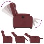 Sillón elevable eléctrico cuero artificial rojo tinto de , Sillones - Ref: Foro24-3205168, Precio: 327,03 €, Descuento: %