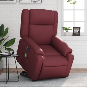 Electric lifting massage chair red artificial leather by , Armchairs - Ref: Foro24-3205175, Price: 343,99 €, Discount: %