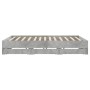 Concrete gray engineered wood bed with drawers 200x200 cm by , Beds and slatted bases - Ref: Foro24-3207248, Price: 212,57 €,...