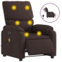 Sillón reclinable de masaje eléctrico tela marrón oscuro de , Sillones - Ref: Foro24-3204817, Precio: 273,97 €, Descuento: %