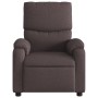 Sillón reclinable de masaje eléctrico tela marrón oscuro de , Sillones - Ref: Foro24-3204817, Precio: 273,97 €, Descuento: %