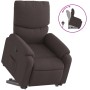 Sillón reclinable elevable tela marrón oscuro de , Sillones - Ref: Foro24-3204829, Precio: 272,26 €, Descuento: %