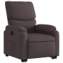 Sillón reclinable elevable tela marrón oscuro de , Sillones - Ref: Foro24-3204829, Precio: 272,26 €, Descuento: %