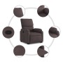 Dark brown fabric lift-up recliner by , Armchairs - Ref: Foro24-3204829, Price: 272,26 €, Discount: %