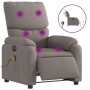 Electric massage recliner taupe gray fabric by , Armchairs - Ref: Foro24-3204820, Price: 286,89 €, Discount: %