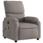 Sillón reclinable de masaje eléctrico tela gris taupe de , Sillones - Ref: Foro24-3204820, Precio: 286,89 €, Descuento: %