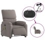 Electric massage recliner taupe gray fabric by , Armchairs - Ref: Foro24-3204820, Price: 286,89 €, Discount: %