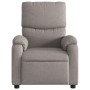 Sillón reclinable de masaje eléctrico tela gris taupe de , Sillones - Ref: Foro24-3204820, Precio: 286,89 €, Descuento: %