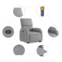 Sillón de masaje reclinable de pie de tela gris claro de , Sillones - Ref: Foro24-3204836, Precio: 274,45 €, Descuento: %