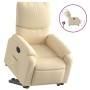 Sillón eléctrico reclinable elevable de tela color crema de , Sillones - Ref: Foro24-3204857, Precio: 318,48 €, Descuento: %