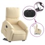 Sillón eléctrico reclinable elevable de tela color crema de , Sillones - Ref: Foro24-3204857, Precio: 318,48 €, Descuento: %