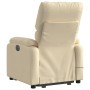 Liftable reclining electric massage chair cream fabric by , Armchairs - Ref: Foro24-3204869, Price: 326,59 €, Discount: %