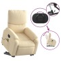 Liftable reclining electric massage chair cream fabric by , Armchairs - Ref: Foro24-3204869, Price: 326,59 €, Discount: %