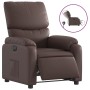 Sillón reclinable eléctrico de cuero sintético marrón de , Sillones - Ref: Foro24-3204874, Precio: 263,74 €, Descuento: %