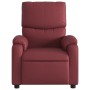 Sillón reclinable eléctrico de cuero sintético rojo tinto de , Sillones - Ref: Foro24-3204876, Precio: 252,01 €, Descuento: %