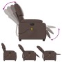 Brown synthetic leather electric reclining massage chair by , Armchairs - Ref: Foro24-3204881, Price: 280,87 €, Discount: %