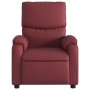 Sillón masaje reclinable eléctrico cuero sintético rojo tinto de , Sillones - Ref: Foro24-3204883, Precio: 271,58 €, Descuent...