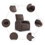 Sillón reclinable elevable cuero sintético marrón de , Sillones - Ref: Foro24-3204888, Precio: 283,96 €, Descuento: %