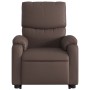 Sillón reclinable elevable cuero sintético marrón de , Sillones - Ref: Foro24-3204888, Precio: 283,96 €, Descuento: %