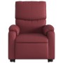 Sillón reclinable de masaje de pie cuero artificial rojo tinto de , Sillones - Ref: Foro24-3204897, Precio: 290,85 €, Descuen...