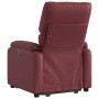 Sillón elevable eléctrico cuero artificial rojo tinto de , Sillones - Ref: Foro24-3204904, Precio: 312,74 €, Descuento: %