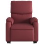 Sillón elevable eléctrico cuero artificial rojo tinto de , Sillones - Ref: Foro24-3204904, Precio: 312,74 €, Descuento: %