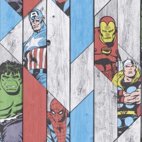 Kids at Home Marvel Wood gray wallpaper 102435 by Noordwand, Painted paper - Ref: Foro24-422662, Price: 31,99 €, Discount: %