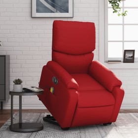 Red artificial leather electric lifting massage chair by , Armchairs - Ref: Foro24-3204912, Price: 318,99 €, Discount: %