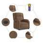 Sillón reclinable de masaje eléctrico tela marrón de , Sillones - Ref: Foro24-3205194, Precio: 277,17 €, Descuento: %