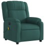 Sillón reclinable de masaje eléctrico tela verde oscuro de , Sillones - Ref: Foro24-3205196, Precio: 277,62 €, Descuento: %