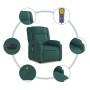 Electric massage recliner dark green fabric by , Armchairs - Ref: Foro24-3205196, Price: 277,17 €, Discount: %