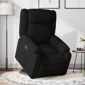 Sillón reclinable elevable tela negro de , Sillones - Ref: Foro24-3205204, Precio: 288,06 €, Descuento: %