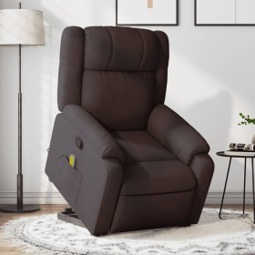 Dark Brown Fabric Reclining Foot Massage Chair by , Armchairs - Ref: Foro24-3205219, Price: 298,99 €, Discount: %