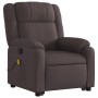 Silla de masaje reclinable de pie de tela marrón oscuro de , Sillones - Ref: Foro24-3205219, Precio: 296,91 €, Descuento: %