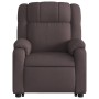 Sillón eléctrico reclinable elevable de tela marrón oscuro de , Sillones - Ref: Foro24-3205231, Precio: 361,25 €, Descuento: %