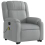 Liftable reclining electric massage chair light gray fabric by , Armchairs - Ref: Foro24-3205238, Price: 342,66 €, Discount: %