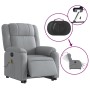 Liftable reclining electric massage chair light gray fabric by , Armchairs - Ref: Foro24-3205238, Price: 342,66 €, Discount: %