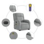 Liftable reclining electric massage chair light gray fabric by , Armchairs - Ref: Foro24-3205238, Price: 342,66 €, Discount: %