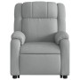 Liftable reclining electric massage chair light gray fabric by , Armchairs - Ref: Foro24-3205238, Price: 342,66 €, Discount: %