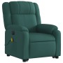 Sillón masaje eléctrico reclinable elevable tela verde oscuro de , Sillones - Ref: Foro24-3205244, Precio: 336,84 €, Descuent...