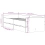 Estructura de cama con cajones negro 90x200 cm de , Camas y somieres - Ref: Foro24-3207344, Precio: 228,73 €, Descuento: %