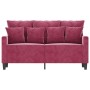 Red velvet 2-seater sofa 120 cm by , Sofas - Ref: Foro24-359297, Price: 236,72 €, Discount: %