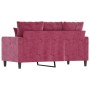 Red velvet 2-seater sofa 120 cm by , Sofas - Ref: Foro24-359297, Price: 236,72 €, Discount: %