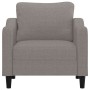 Sillón de tela gris taupé 60 cm de , Sofás - Ref: Foro24-359350, Precio: 167,83 €, Descuento: %