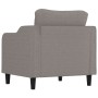 Sillón de tela gris taupé 60 cm de , Sofás - Ref: Foro24-359350, Precio: 167,83 €, Descuento: %