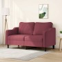 2-Sitzer-Sofa aus rotem Stoff, 140 cm von , Sofas - Ref: Foro24-359365, Preis: 215,99 €, Rabatt: %