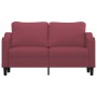 2-seater red fabric sofa 140 cm by , Sofas - Ref: Foro24-359365, Price: 214,88 €, Discount: %