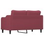 2-seater red fabric sofa 140 cm by , Sofas - Ref: Foro24-359365, Price: 214,88 €, Discount: %