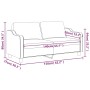 2-Sitzer-Sofa aus rotem Stoff, 140 cm von , Sofas - Ref: Foro24-359365, Preis: 215,99 €, Rabatt: %